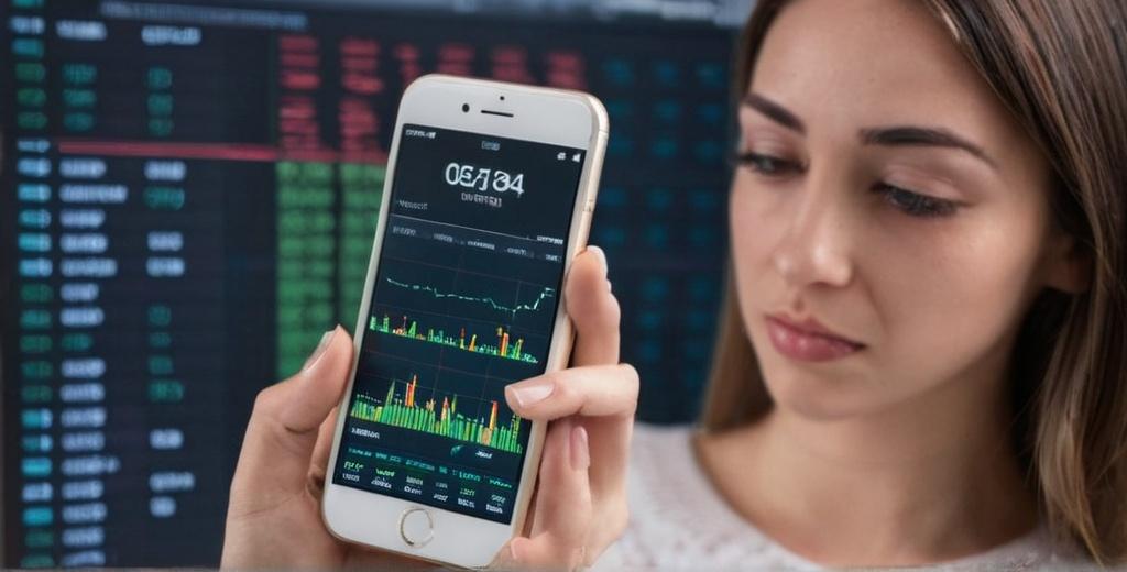 investing dashboard on phone